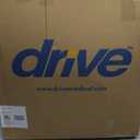 Drive Medical 11148-1 Folding Steel Bedside Commode Chair, Portable Toilet, Supports Individuals Weighing Up To 350 Lbs, with 7.5 Qt. Bucket and 13.5 Inch Seat, Grey