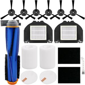 RV2310AE Replacement Parts for Shark AV2310AE RV2310AE RV2320S UR2350AE RV2300S Matrix Robot Vacuum Cleaner 1 Main Brush Roller 2 Sets Foam Filters 2 Filters 6 Side Brushes (Not For RV2300)