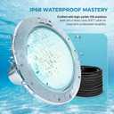 LED Pool Lights for Inground Pools, 120V Pool Lights White, 10 Inch Inground Pool Light 120v Suitable for 10 Inch Wet Niche, Underwater Pool Light, 35W, 100 Foot Cord