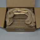 100pcs Burlap Napkin Rings with Wired Edge Disposable Napkin Rings Napkin Bands for Country Wedding Decorations Party Dinner Table Decorations