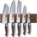 HOSHANHO Knife Set with Magnetic Knife Holder, 6 Pieces Japanese High Carbon Stainless Steel Kitchen Knife Sets, Ultra Sharp Professional Chef Knives Sets (8")