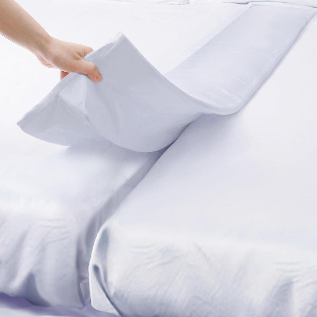 Split King Gap Filler for Adjustable Bed, Bed Bridge Twin to King Bed Converter Kit, Mattress Connector Combine Twin Beds to King with Washable Cover for Stayover, Family Room(75in10in)