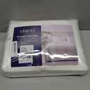 MR&HM King Size Sheets Set, 4-Piece Cooling Sheets, Rayon Derived from Bamboo & Polyester Blend, Soft & Silky, 15" Deep Pockets with Elastic Straps, Hotel Luxury for Hot Sleepers, White