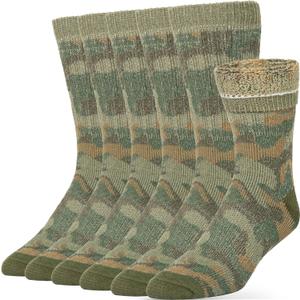 Alvada Merino Wool Hiking Socks Thermal Warm Crew Winter Boot Sock For Men & Women 3 Pairs (Small-Medium)