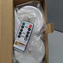 4"x10" Large Outdoor Flameless Candles, Waterproof Battery Operated LED Pillar Candles with Remote & Timer for Patio Porch Lanterns, Set of 2, White