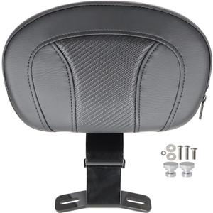 LABLT Black Detachable Front Driver Rider Backrest Pad, Motorcycle Front Driver Back Pad Replacement for Touring CVO Road King Street Glide Electra Glide 2009-2022