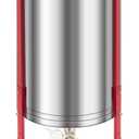 VEVOR Electric Honey Extractor, 6 Frame Honey Extractor with Transparent Lid, 140W Stainless Steel Honeycomb Drum Spinner, Height Adjustable, Honeycomb Extraction Equipment for Beekeeping