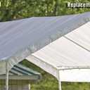 ShelterLogic SuperMax All Purpose Outdoor 10 x 20-Feet Canopy Replacement Cover for 2-Inch Frame Canopies (Cover Only, Frame Not Included)