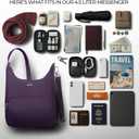 Travelon Anti-Theft Classic Essential Messenger Bag, Purple