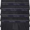 Calvin Klein Men's Micro Stretch 6-Pack Low Rise Trunks (Medium, Black)