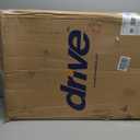 Drive Medical 10257BL-1 4 Wheel Rollator Walker With Seat, Steel Rolling Walker, Height Adjustable, 7.5" Wheels, Removable Back Support, 300 Pound Weight Capacity, Blue