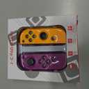XAVOMEDINAL Switch Controller for Nintendo Switch Controller, Switch Controller Replacement Accessories with Double Vibration/Wake-Up/Motion Control/Screenshot (Purple&Yellow)