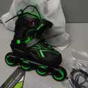 2PM SPORTS Torinx Green Boys Adjustable Inline Skates, Fun Beginner Roller Skates for Kids, Youth, Girls, Men and Women (size  M yth)