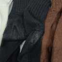 BomKinta Women Winter Solid Boots Socks Thick Warm Wool Socks Cozy Crew Socks Christmas Gift, 5PS