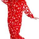 Adult Funny Halloween Costumes Christmas Onesie One Piece Pajamas for Women Men Holiday Jumpsuit Outfit Sleepwear (L)