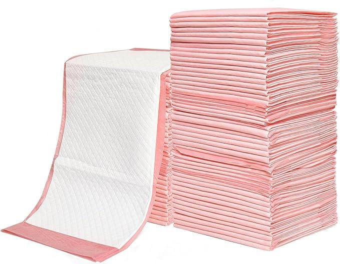 Disposable Changing Pad Liners Pack of 100 Baby Incontinence Changing Pads Diaper UnderPads Ultra Soft Super Absorbent Waterproof Mat 13 x18 in