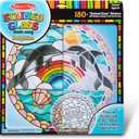 Melissa & Doug Stained Glass Made Easy Craft Kit: Dolphins - 180+ Stickers
