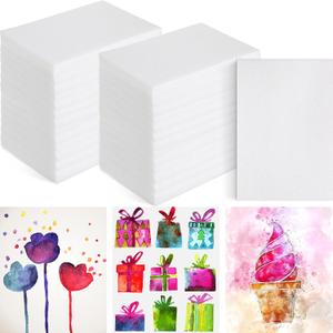 Cholemy 240 Pcs Foam Printing Plates 4 x 6 Inch Crafting White Foam Sheets Board Thick Papers Set for Scrapbooking Card Making DIY Project Crafting Printing Stamp Classroom Supplies