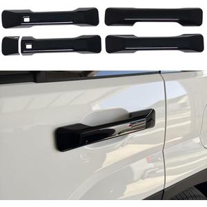 Compatible with 2024 2025 Hyundai Santa Fe Accessories Door Handle Cover Trim (Glossy Black)