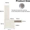 Cat Scratch Sofa Protector,23.6" L*19.7" W Cat Scratch Furniture Protector Pad, Couch Arm Sheild with Natural Sisal for Protecting Couch Sofa Chair Furniture(Beige/Right Handed)
