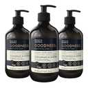 Baylis & Harding Liquid Hand Soap Wash with Dispenser, Goodness, Lemongrass & Ginger, 16.9oz/500ml (3-Pack)