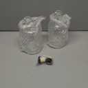 Cornucopia 12-Ounce Clear Glass Liquor Bottles with T-Top Synthetic Corks, 2-Pack