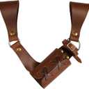 Mythrojan Medieval Sword Frog Adventurer with Leather Holder for Universal Rapier, Broadsword, Cutlass