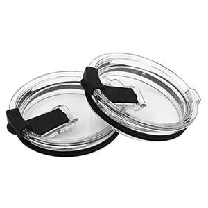 Gteller Tumbler Replacement Lid for 20 oz, 30 oz Tumbler - Splash Resistant, Leak Spill Proof and Straw Friendly (20 oz Black)