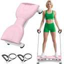 Waist Twist Machine, Twist Machine Exercise with 300 Lbs Weight Capacity, Ab Twist Board for Slim Waist and Core Ab Exercise,Noiseless Home Gym Equipment for Women Men Pink