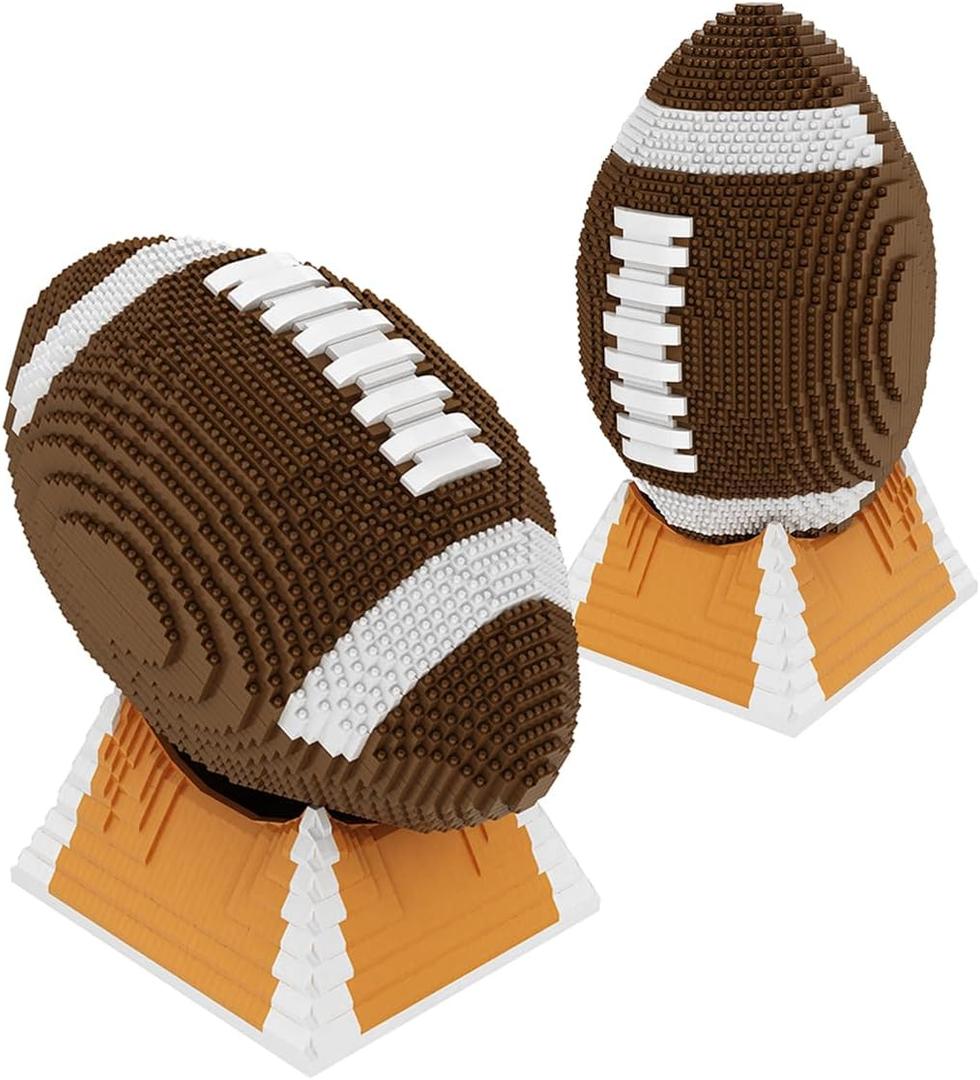 Size 9 Football Micro Building Blocks Set(4752PCS) 1:1 Collect and Display Model,Gift for Adults and Kids