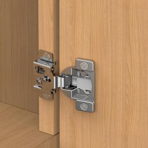 Chibery 50 Pack 1/2" Overlay 3D Soft Close Concealed Hinge, Face Frame Door, Small Angle Slow Close, Self Closing Hidden Satin Nickel, 105 Concealed Stainless Steel Hinges for Kitchen Cabinet Door