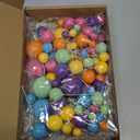 108 Pcs Balls Cake Topper DIY Cupcake Insert Foam Balloons for Cake Baking Wedding Anniversary Birthday Decoration(Sweet Colors,Multi Sizes)