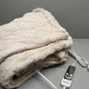 Heated Blanket Electric Blanket, 62"84" Heating Blanket, 5 Heating Level, 1-12 Hour Auto Off, Intelligent Overheat Protection (Beige)