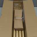 Gold Curtain Rods for Windows 66 to 120 Inch(5.5-10ft), 1 Inch Diameter Heavy Duty Curtain Rods, Adjustable Curtains Rod, Modern Decorative Drapery Rod, 30-120" Brass Gold