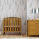 DaVinci Dylan 3-in-1 Convertible Portable Mini Crib, Chestnut
GREENGUARD Gold Certified - Folding Baby Crib With Wheels, 4 Adjustable Mattress Heights, Conversion Kit Sold Separately