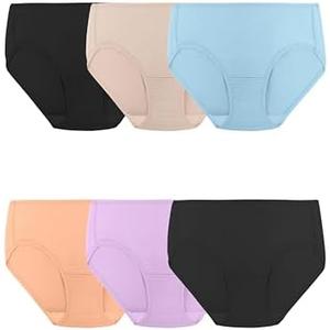 Fruit of the Loom womens Breathable Underwear, Moisture Wicking Keeps You Cool & Comfortable, Size 8, Pack Of 4