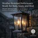 Outdoor Wall Lantern, Large Exterior Waterproof Wall Sconce Light Fixture, Black Anti-Rust Outside Porch Sconce Lights with Clear Glass, A272