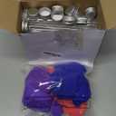 12 Pcs Microphone Candy Tubes Kpop Themed Decor Karaoke Theme Birthday Party 10'' Fake Prop Microphone Plastic Toy for Disco Singer Stage Costume Prop, Candy Not Included (Purple,Pink,Blue)