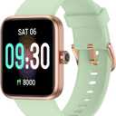 Smart Watch, Fitness Tracker with Heart Rate Monitor, Blood Oxygen, Sleep Watch, 41mm Touchscreen Smartwatch for Android iOS Swimming Waterproof Pedometer Step Calories Tracker for Women Men (Light Green)