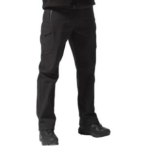 Free Soldier Men's Outdoor Softshell Fleece Lined Cargo Pants With Belt 30W Black