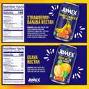 Jumex Strawberry Banana & Guava Juice Nectar - Made with Fresh Fruit Puree - Tropical Fruit Juice Concentrate for Smoothie Mix, Cocktail Mixers, Kids Drinks & Beverages - 11.3oz, 12 Pack Canned Drinks (EXP 08/02/24)