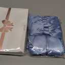 AIMUDI Dusty Blue Satin Bows 5.5" Bows for Gift Wrapping Satin Twist Tie Bows Premade Ribbon Bows for Treat Bags Invitations Baskets Wreaths Crafts Wedding Birthday Baby Shower Decorations, 24 PCs