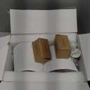 Kakanuo Cordless Table Lamps Rechargeable Set  2 Pack Gold 4000mAH Battery Operated Lamps for Decor, 3000K Stepless Dimming Touch Wireless Lamp for Bedroom, Dining Table, Living Room, White Shade