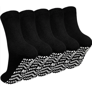 4 Pack Of Artfasion Non Slip Socks Men: Women Grip Anti Slip Socks for Seniors Hospital Yoga Pilates