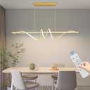 Modern Chandelier, Dimmable LED Pendant Light, Ring Chandelier for Living Room, Dining Room, Kitchen, Bedroom, 39IN