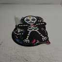 Yerliker 8 Pieces Day of The Dead Outdoor Decorations Yard Signs with Stakes, Halloween Party Supplies Dia De Los Muertos Decor Sugar Skull Skeleton Cat Owl Garden Lawn Decor for Scary(Pink)