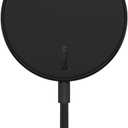 Belkin 7.5W Magnetic Portable Wireless Charger Pad - 6.6ft/2M Long Cable - MagSafe Compatible Charger - iPhone Charger Compatible w/ iPhone 15, iPhone 14, iPhone 13 - Power Supply Included - Black