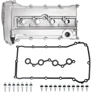 MITZONE Aluminum Valve Cover Compatible with Dodge Caliber Avenger Journey Jeep Compass Patriot Chrysler 200 Sebring 1.8L 2.0L 2.4L 2007-2017