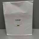 Barossa Design Waterproof Fabric Shower Curtain or Liner Microfiber - Soft Cloth & Hotel Quality, Machine Washable White Shower Curtain Liner for Bath Tub, 72x72 Inches