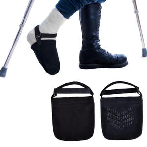 (Upgraded) 2 PCS Protective Cast Sock Toe Covers with Fixed Strap for Foot, Soft Warm Cast Socks Over Cast for Men Women Adults, Adjustable Non-slip Cast Toe Covers Fit for Casted Foot